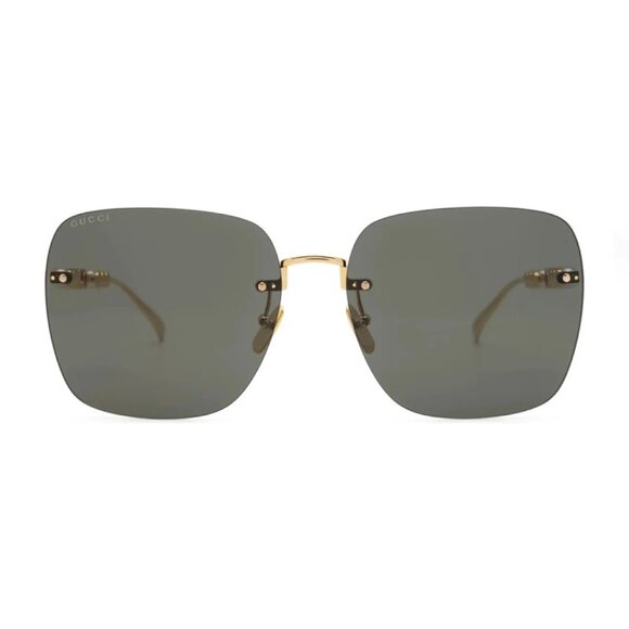 NEW GUCCI SUNGLASSES GG1923SA 001 GOLD WOMEN SQUARE EYEWEAR main image 4